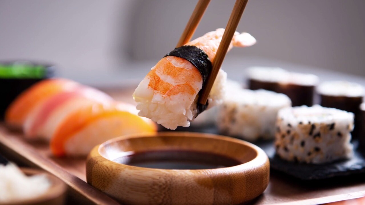 hand-made sushi